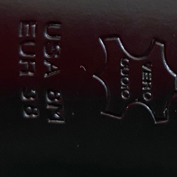 Via Spiga Women’s Faxon Angular Heel Sandal, Hot Orange Patent - Picture 7 of 7